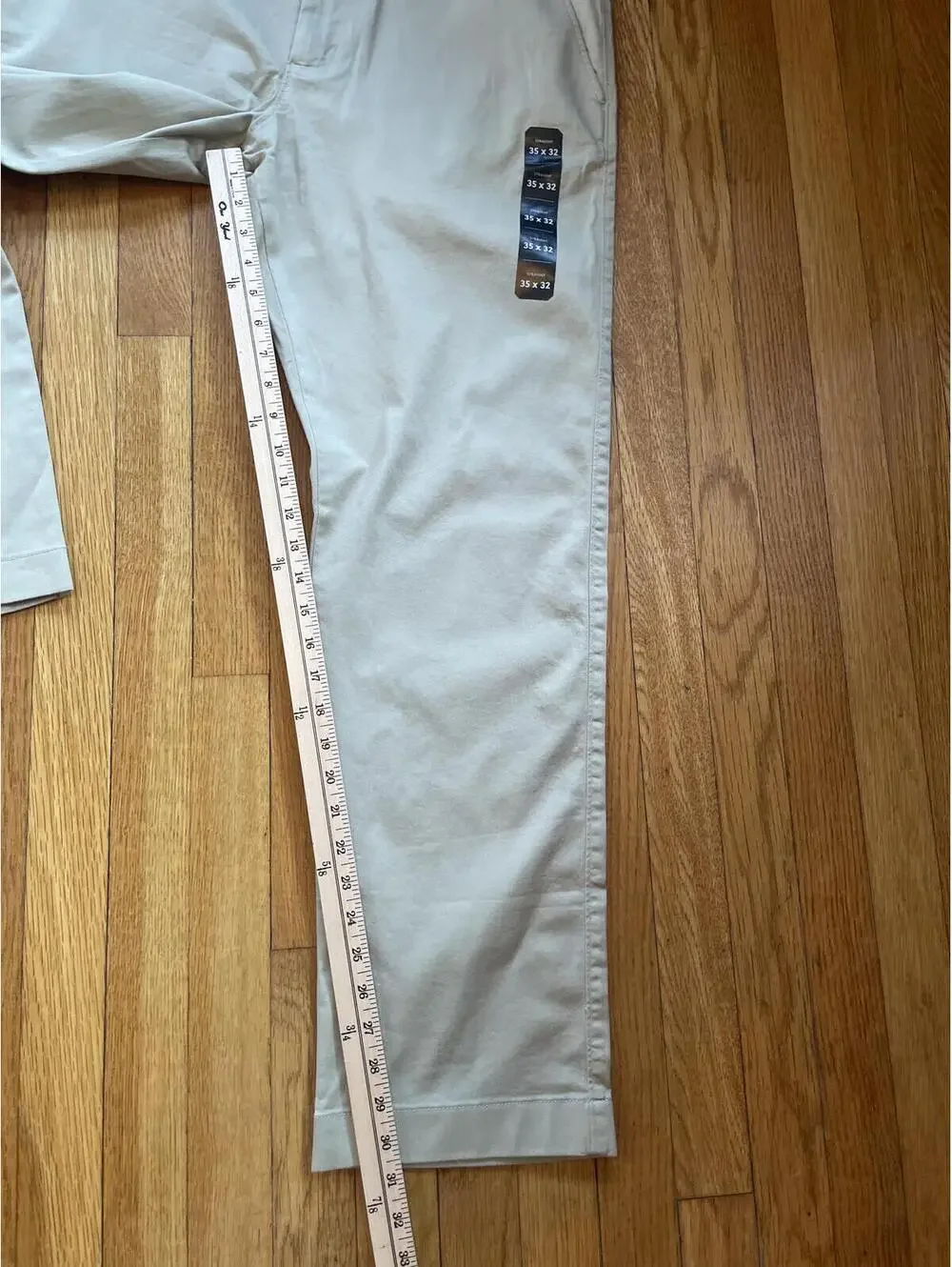 J. Crew Men's Khaki Straight Fit Original Chino 35x32 New With Tags Beige